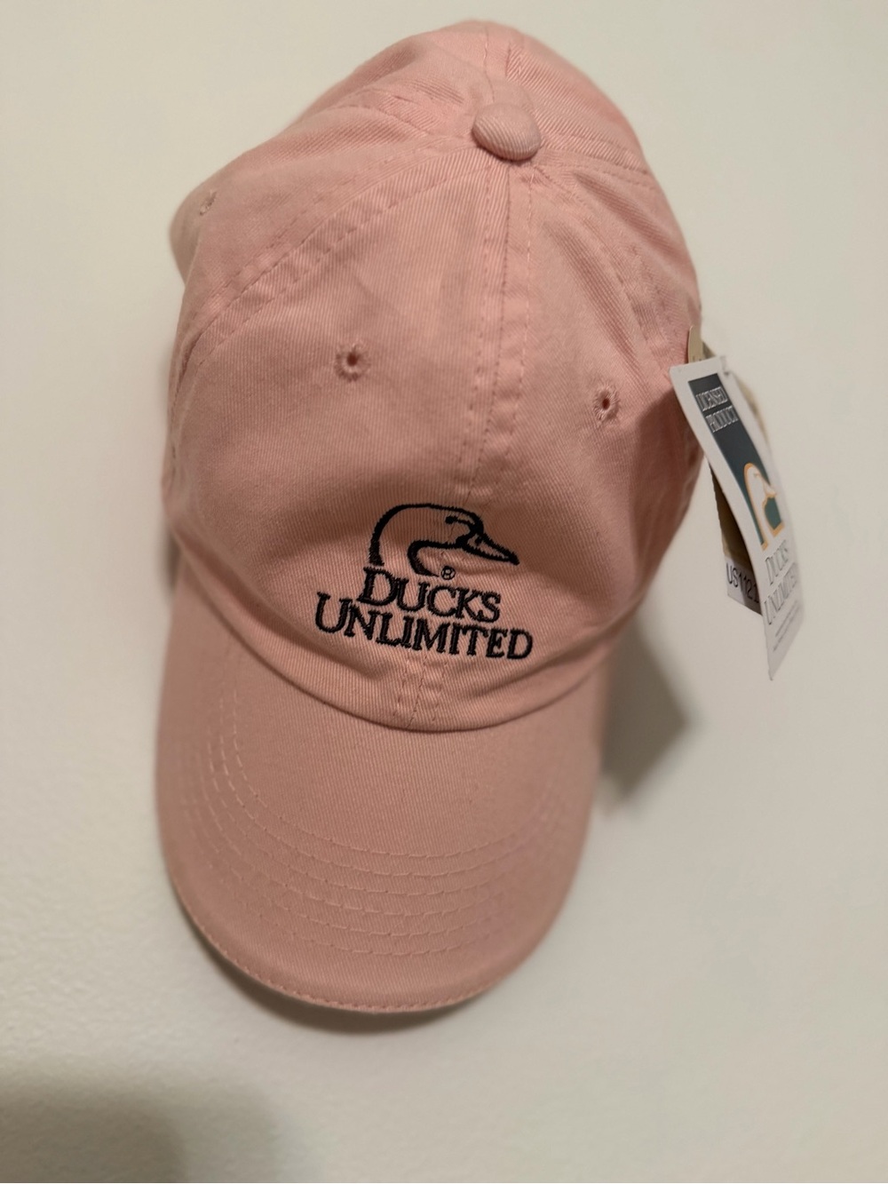 Ducks Unlimited Pink Logo Baseball Cap. NWT